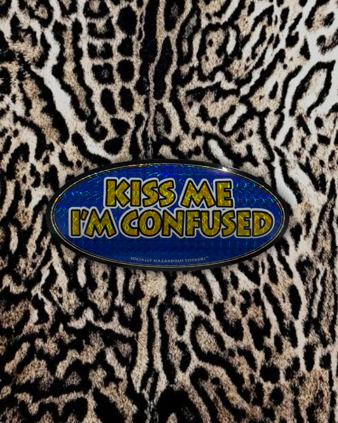 “Kiss me I’m confused” Deadstock Sticker